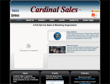 Tablet Screenshot of cardinalsales.com